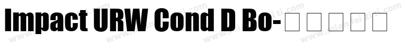 Impact URW Cond D Bo字体转换